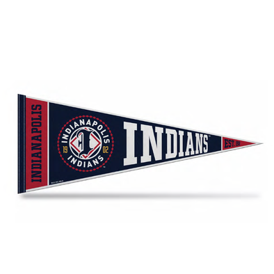 Indianapolis Indians 12"x30" Navy Soft Felt Pennant