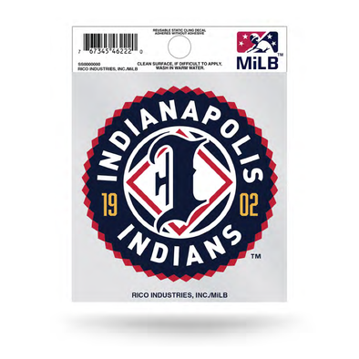 Indianapolis Indians 4x4 Primary Logo Decal Cling