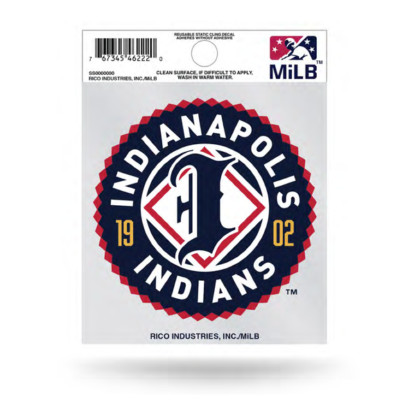 Indianapolis Indians 4x4 Primary Logo Decal Cling