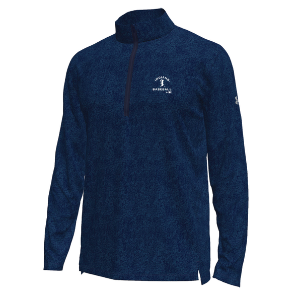 Indianapolis Indians Adult Navy Road Under Armour Tech Pixelate 1/4-Zip Jacket