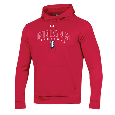 Indianapolis Indians Adult Red Batting Practice Arch Under Armour All Day Fleece Pullover Hoodie