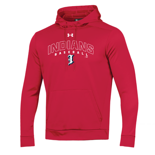 Indianapolis Indians Adult Red Batting Practice Arch Under Armour All Day Fleece Pullover Hoodie
