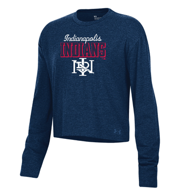 Indianapolis Indians Women's Navy Under Armour All Day Long Sleeve Tee