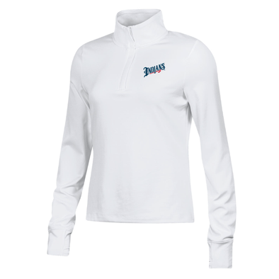 Indianapolis Indians Women's White Wordmark Under Armour Motion 1/4 Zip Jacket