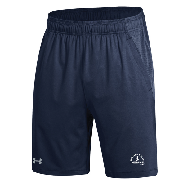 Indianapolis Indians Youth Navy Arch Under Armour Tech Stretch Shorts