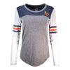 Women's New Era LV Navy/Gray/White Long Sleeve T-Shirt
