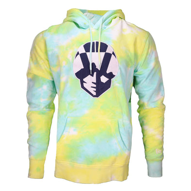 Men's Las Vegas Aviators New Era Aviator Green/Yellow/Teal Tie Dye Fleece Hoodie