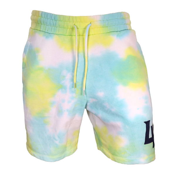 Men’s Las Vegas Aviators New Era LV Green/Yellow/Teal Tie Dye Shorts