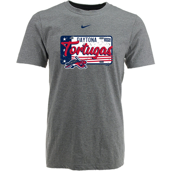 GRAY PATRIOTIC POSTCARD TEE