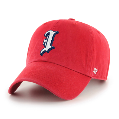 Indianapolis Indians '47 Adult All Red Batting Practice Adjustable Clean Up Cap
