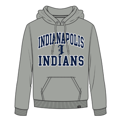 Indianapolis Indians '47 Adult Grey Road Velocity Hood