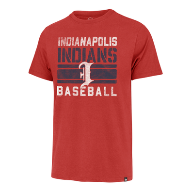 Indianapolis Indians '47 Adult Red Top Bin Franklin Tee
