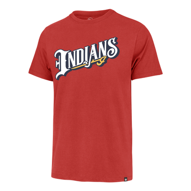 Indianapolis Indians '47 Adult Red Wordmark Franklin Tee