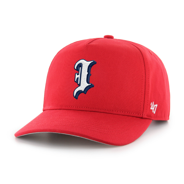Indianapolis Indians '47 Adult Red Batting Practice Hitch Adjustable Snapback Cap
