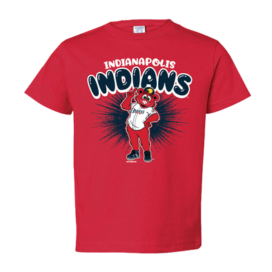 Indianapolis Indians Toddler Red Rowdie Duran Tee