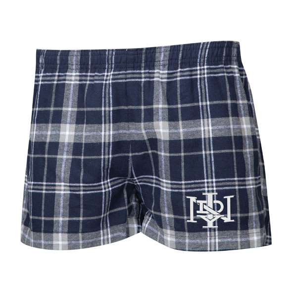 Indianapolis Indians Women's Concepts Sport Navy/Grey INDY Flannel Pajama Shorts