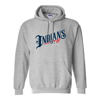 Indianapolis Indians Adult Grey Wordmark Hoodie