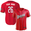 Indianapolis Indians Adult Customizable Red Alternate Replica Jersey