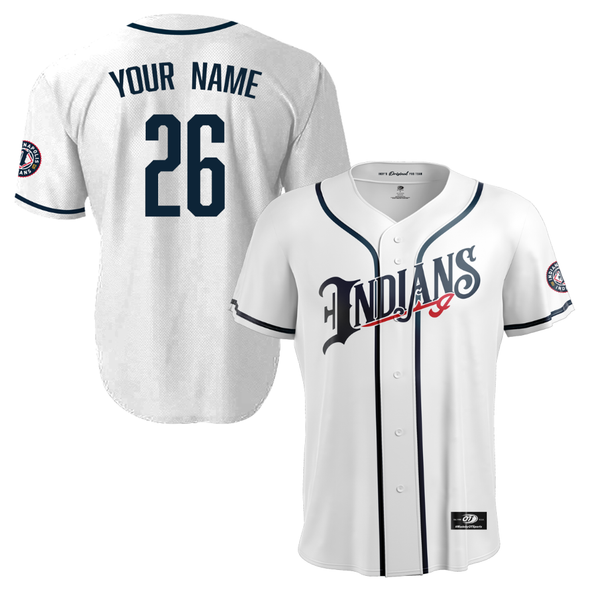 Indianapolis Indians Adult Customizable Home White Replica Jersey