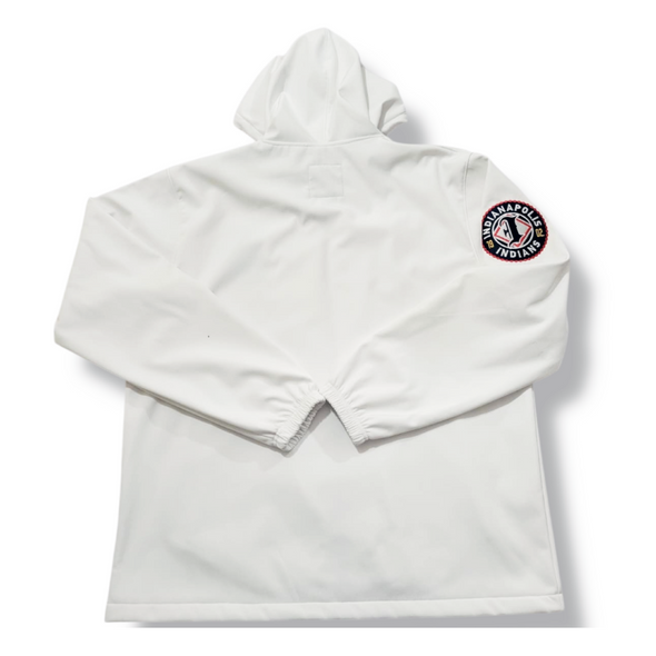 Indianapolis Indians Adult Official League White Home Coaches Hooded Jacket