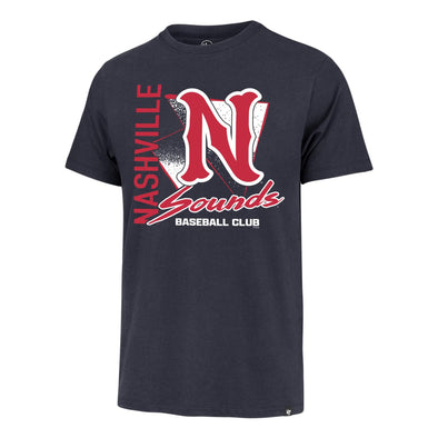 Nashville Sounds '47 Brand Atlas Blue Side Arm Franklin Tee