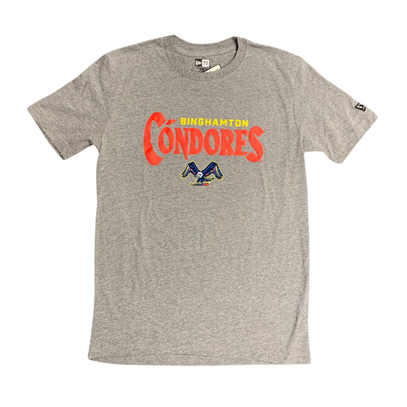 BRP Los Cóndores de Binghamton Copa de la Diversión New Era S/S Gray shirt with logo