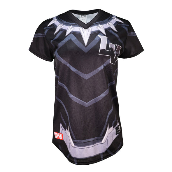 Women's Las Vegas Aviators OT Sports Marvel's Defenders of the Diamond Black Panther Replica Jersey