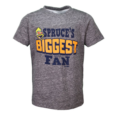 Kids' Las Vegas Aviators Rabbit Skins Spruce's Biggest Fan Dark Gray Heather Short Sleeve T-Shirt