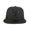 New Era LV Black on Black 59FIFTY Fitted Hat