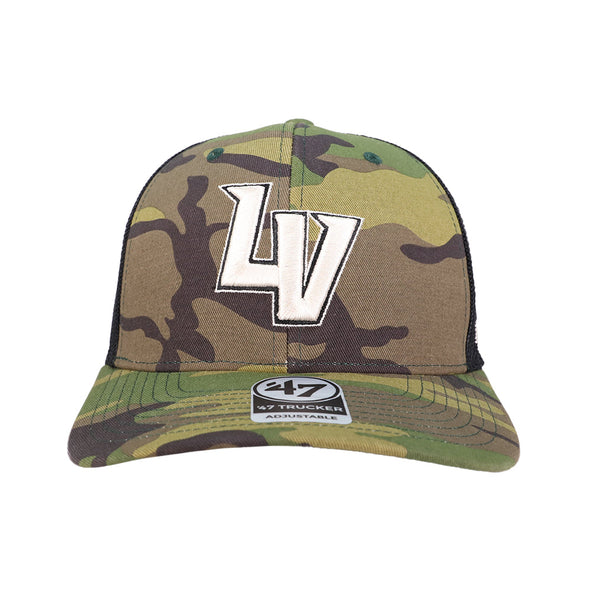 Las Vegas Aviators '47 Brand LV Camo Black Trucker Snapback Hat