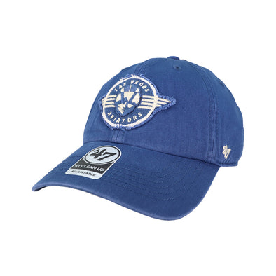 '47 Brand Retro Logo Chasm Blue Clean Up Strapback Hat