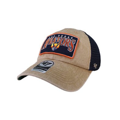 Las Vegas Aviators '47 Brand LV Khaki Dial Clean Up Strapback Hat