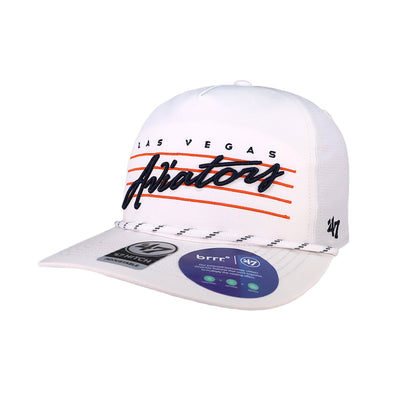 Las Vegas Aviators '47 Brand Aviators Script White Downburst Hitch Snapback Hat