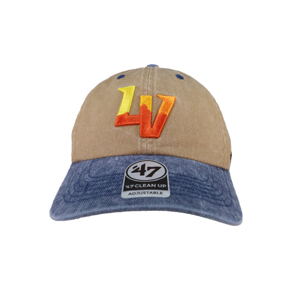 Las Vegas Aviators '47 Brand LV Khaki/Navy Dye Eldin Clean Up Strapback Hat