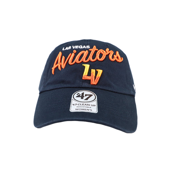 Women's Las Vegas Aviators '47 Brand Aviators LV Navy Phoebe Clean Up Strapback Hat