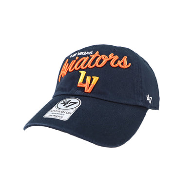 Women's Las Vegas Aviators '47 Brand Aviators LV Navy Phoebe Clean Up Strapback Hat