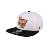 Las Vegas Aviators '47 Brand LV Corkscrew White/Black Captain Snapback Hat