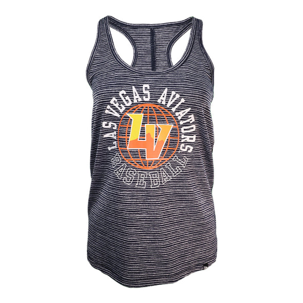 Women's New Era Globe LV Navy Space Dye Tank