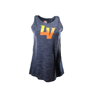 Women's New Era LV Space Dye Navy Back Knot Tank