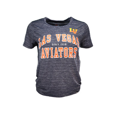 Women's New Era LVA LV Space Dye Navy Short Sleeve T-Shirt