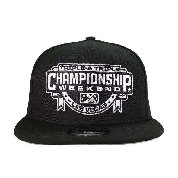 Las Vegas Aviators New Era 2022 Triple-A Championship Weekend Black/White 9FIFTY Snapback Hat