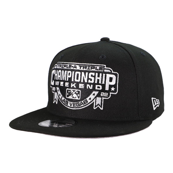 Las Vegas Aviators New Era 2022 Triple-A Championship Weekend Black/White 9FIFTY Snapback Hat