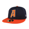 Las Vegas Aviators New Era On-Field Batting Practice Navy/Orange 59FIFTY Fitted Hat