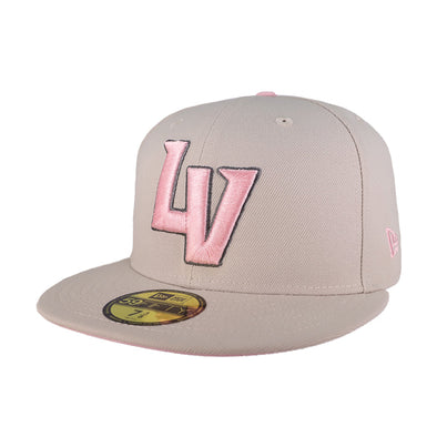 Las Vegas Aviators New Era On-Field 2023 Mother's Day LV Cream/Pink 59FIFTY Fitted Hat