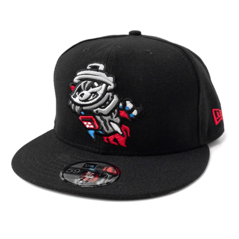 Rocket City Trash Pandas New Era 59FIFTY Black Primary Fitted Cap