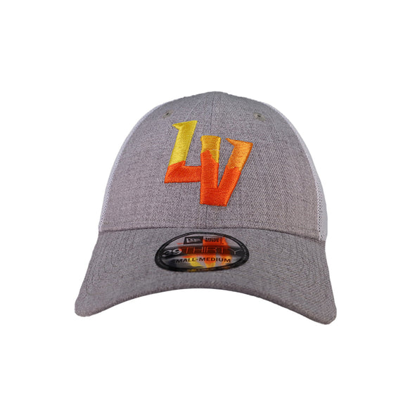 Las Vegas Aviators New Era LV Heathered Gray/White 39THIRTY Stretch Fit Hat