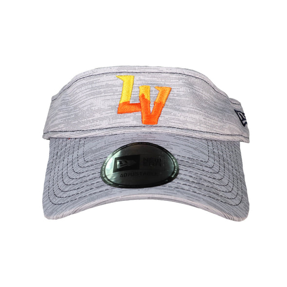 New Era LV Digital Tech Heather Gray Velcroback Visor