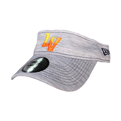 Las Vegas Aviators New Era LV Digital Tech Heather Gray Velcroback Visor