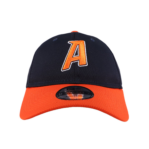 New Era Batting Practice Navy/Orange 9TWENTY Strapback Hat