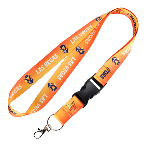 Las Vegas Aviators Wincraft Aviator/LV Monogram Gradient 1" Lanyard with Buckle